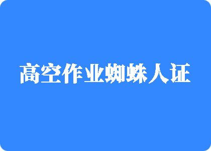 日烂我的逼高空作业蜘蛛人证